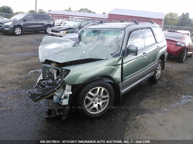 JF1SG67666H743568 - 2006 SUBARU FORESTER 2.5X LL BEAN GREEN photo 2