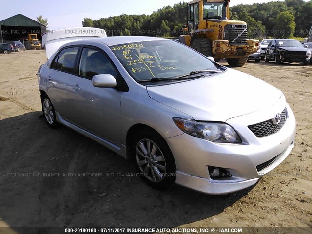 1NXBU4EEXAZ251266 - 2010 TOYOTA COROLLA S/LE/XLE SILVER photo 1