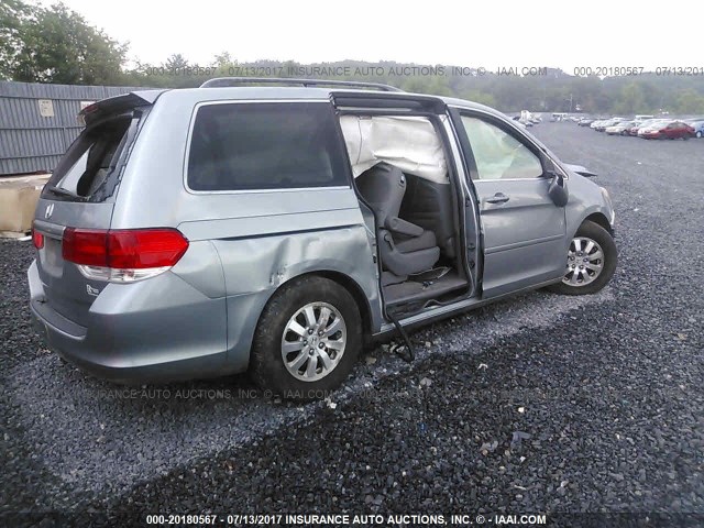 5FNRL3H78AB033509 - 2010 HONDA ODYSSEY EXL GRAY photo 4