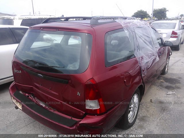 1FAHP36392W323017 - 2002 FORD FOCUS SE/SE COMFORT/ZTW/SE SPRT RED photo 4