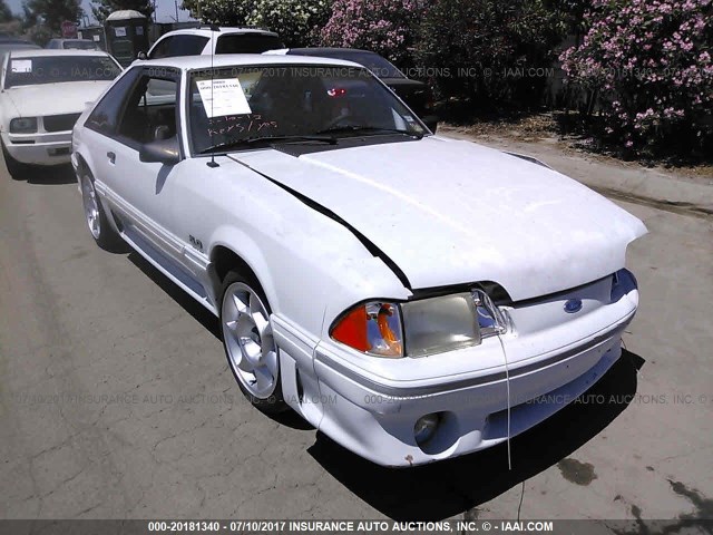 1FACP42EXLF224876 - 1990 FORD MUSTANG GT/COBRA GT WHITE photo 1