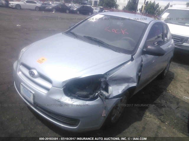 KMHCM36C98U091774 - 2008 HYUNDAI ACCENT GS GRAY photo 2