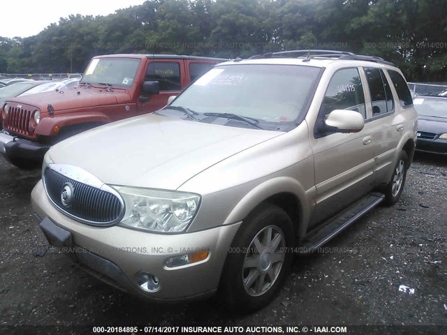 5GADT13S642301556 - 2004 BUICK RAINIER CXL TAN photo 2