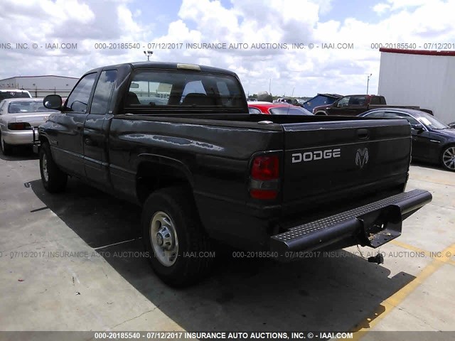 3B7KC23C42M220744 - 2002 DODGE RAM 2500 BLACK photo 3