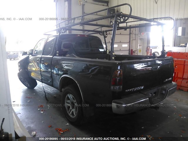 5TBBT44154S445999 - 2004 TOYOTA TUNDRA ACCESS CAB SR5 BLACK photo 3