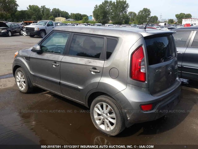 KNDJT2A63D7620817 - 2013 KIA SOUL +/!/SPORT GRAY photo 3