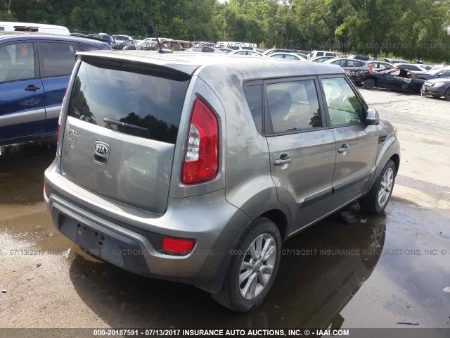 KNDJT2A63D7620817 - 2013 KIA SOUL +/!/SPORT GRAY photo 4