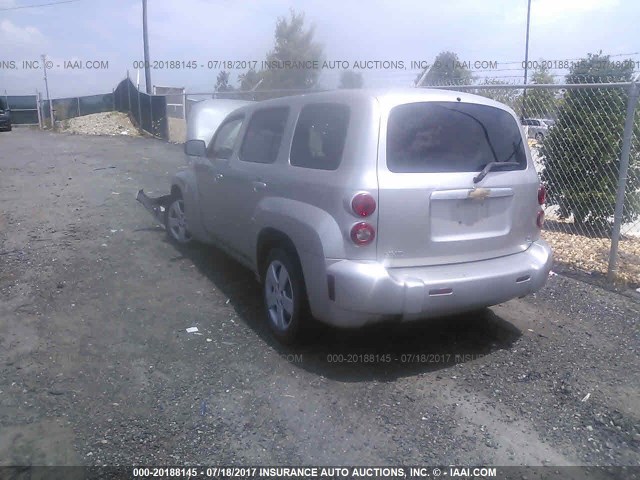 3GNDA13D57S604222 - 2007 CHEVROLET HHR LS SILVER photo 3