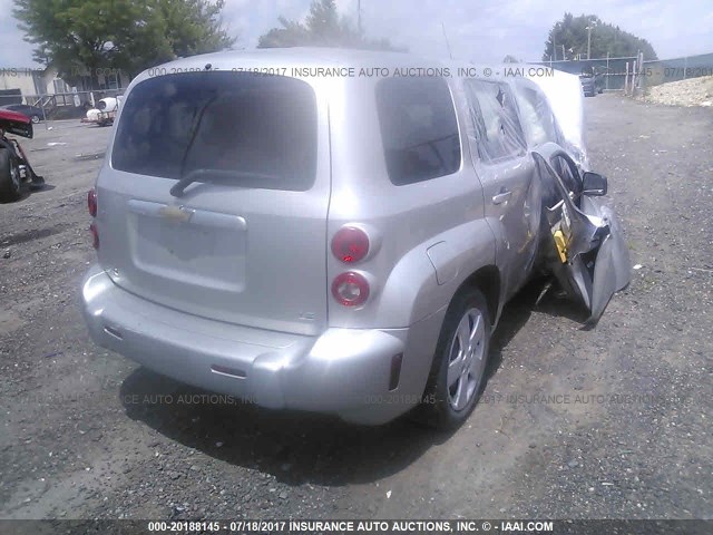 3GNDA13D57S604222 - 2007 CHEVROLET HHR LS SILVER photo 4
