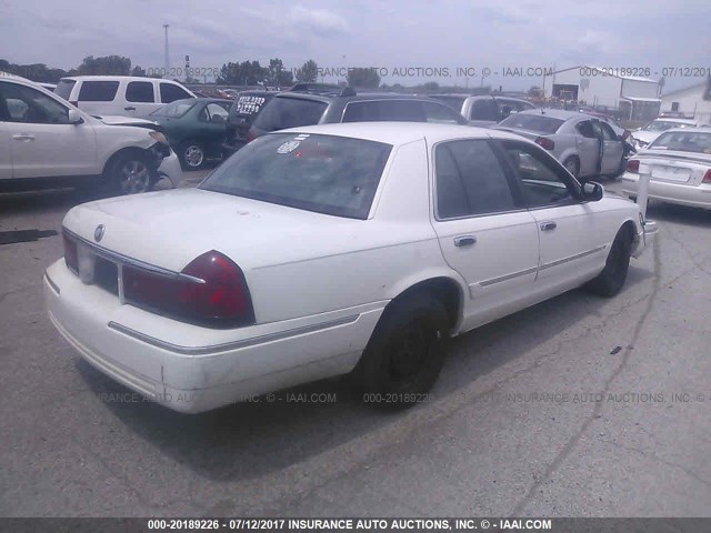 2MEFM74W2YX603615 - 2000 MERCURY GRAND MARQUIS GS WHITE photo 4