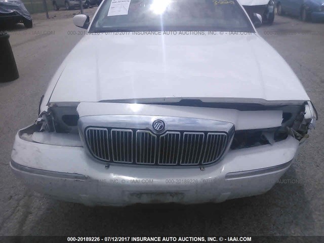 2MEFM74W2YX603615 - 2000 MERCURY GRAND MARQUIS GS WHITE photo 6