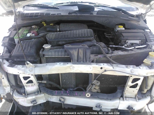 1D4HB48N34F187003 - 2004 DODGE DURANGO SLT WHITE photo 10