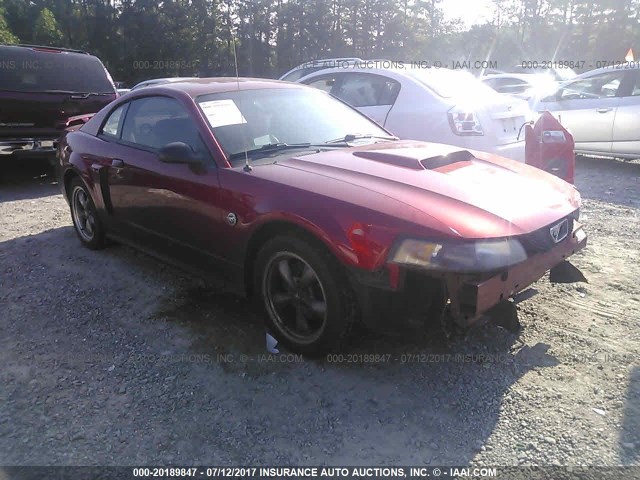 1FAFP42X44F106466 - 2004 FORD MUSTANG GT RED photo 1