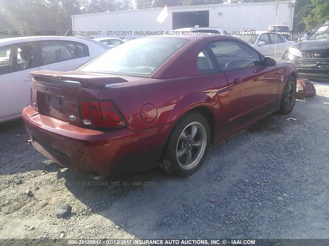 1FAFP42X44F106466 - 2004 FORD MUSTANG GT RED photo 4