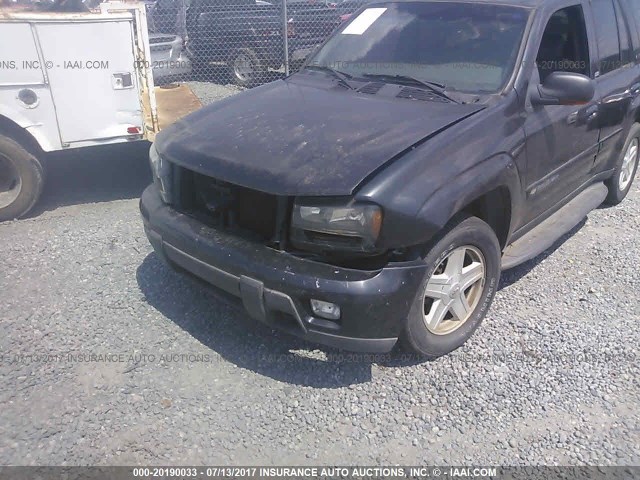 1GNDT13S132124628 - 2003 CHEVROLET TRAILBLAZER  GRAY photo 6