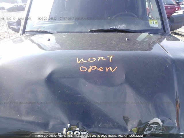 1J8HG48K16C229069 - 2006 JEEP COMMANDER GREEN photo 10