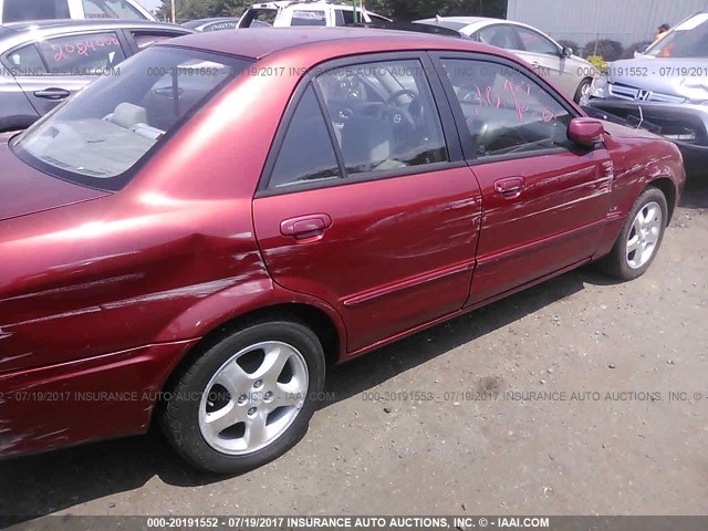 JM1BJ225720545545 - 2002 MAZDA PROTEGE DX/LX/ES RED photo 6