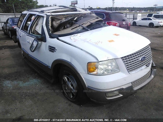 1FMFU18L83LA93612 - 2003 FORD EXPEDITION EDDIE BAUER WHITE photo 1