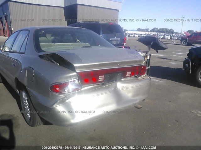 2G4WS52J711181493 - 2001 BUICK CENTURY CUSTOM BEIGE photo 6