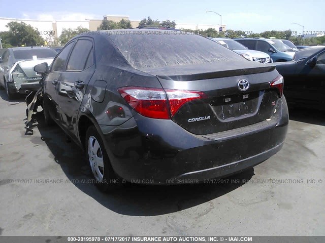 5YFBURHE7FP265448 - 2015 TOYOTA COROLLA L/LE/LE PLS/PRM/S/S PLS BLACK photo 3