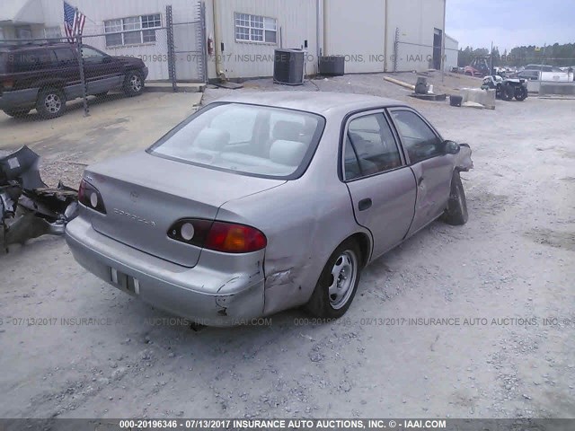 1NXBR12E71Z505830 - 2001 TOYOTA COROLLA CE/LE/S BEIGE photo 4