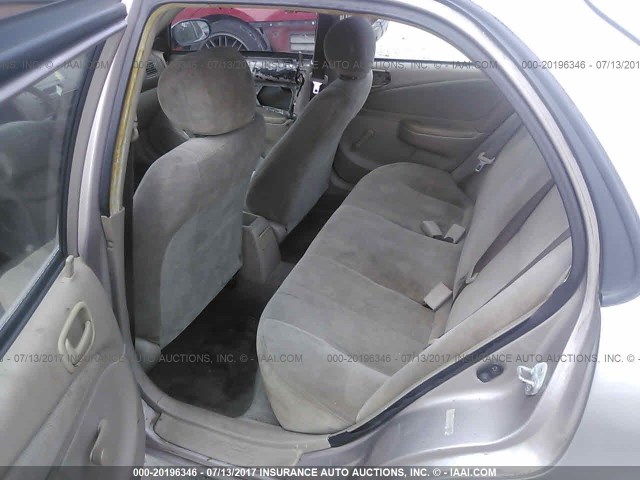 1NXBR12E71Z505830 - 2001 TOYOTA COROLLA CE/LE/S BEIGE photo 8