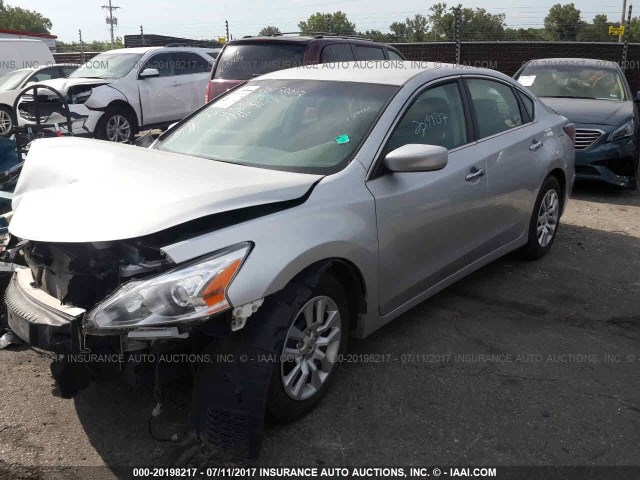 1N4AL3AP6FN381590 - 2015 NISSAN ALTIMA 2.5/S/SV/SL SILVER photo 2