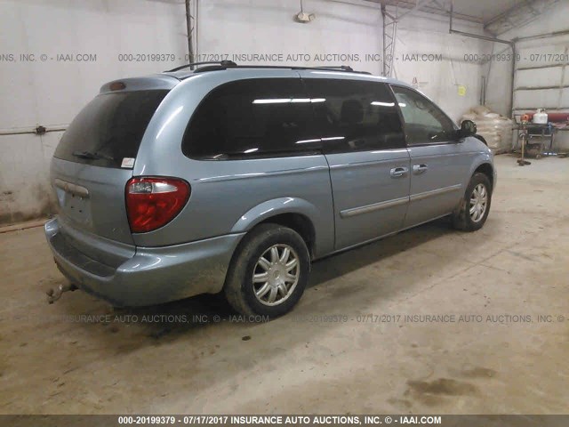 2A4GP54L16R729161 - 2006 CHRYSLER TOWN & COUNTRY TOURING BLUE photo 4