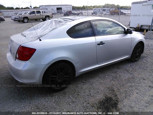 JTKDE177760092995 - 2006 TOYOTA SCION TC 银色 照片 4