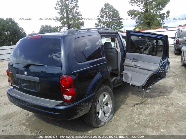 1D4HD38N86F115429 - 2006 DODGE DURANGO SXT BLUE photo 4