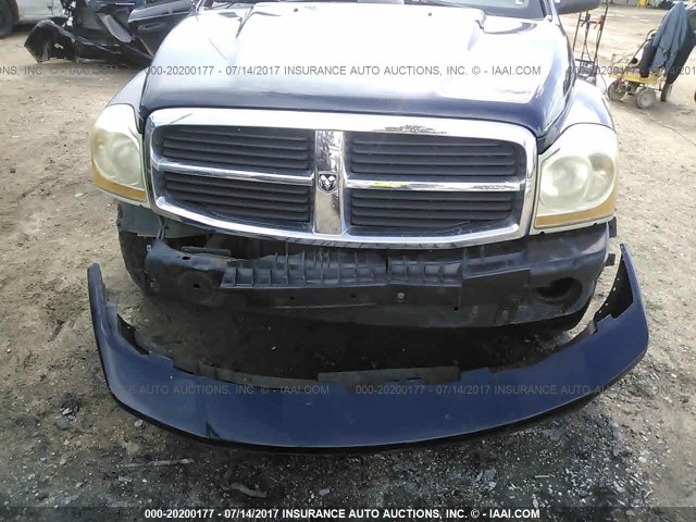 1D4HD38N86F115429 - 2006 DODGE DURANGO SXT BLUE photo 6