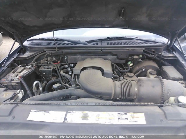 1FMRU15W32LA45865 - 2002 FORD EXPEDITION XLT 蓝色 照片 10