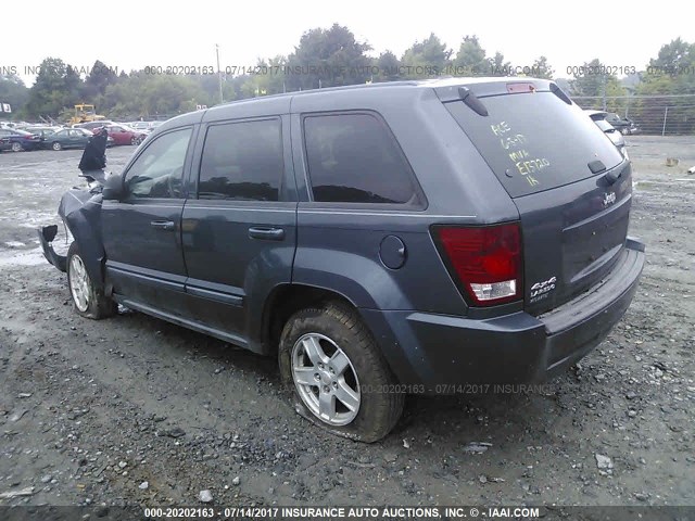 1J8GR48K87C604799 - 2007 JEEP GRAND CHEROKEE LAREDO/COLUMBIA/FREEDOM GRAY photo 3