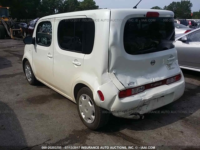 JN8AZ28RX9T123149 - 2009 NISSAN CUBE S/SL WHITE photo 3