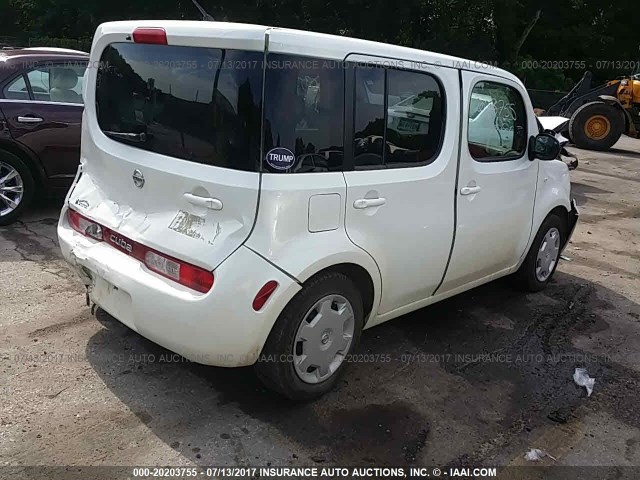 JN8AZ28RX9T123149 - 2009 NISSAN CUBE S/SL WHITE photo 4