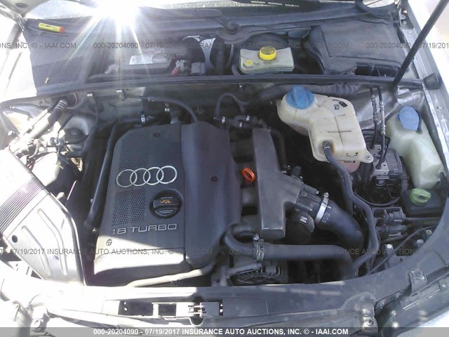 WAUJC68E54A228393 - 2004 AUDI A4 1.8T SILVER photo 10