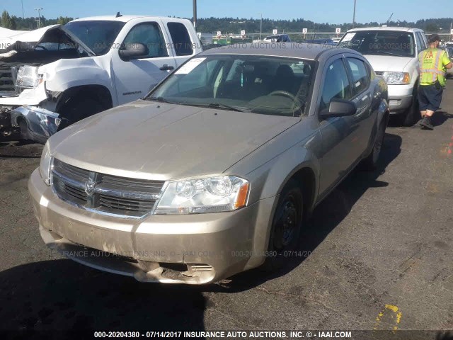 1B3LC56R38N150692 - 2008 DODGE AVENGER SXT GOLD photo 2