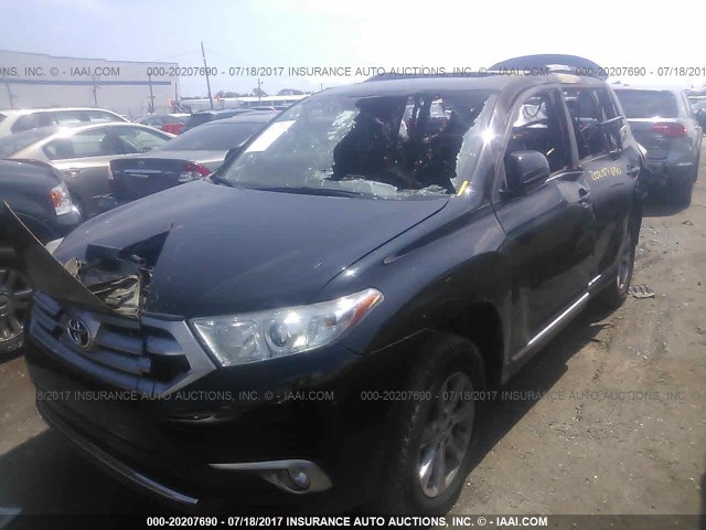 5TDBK3EH0DS217361 - 2013 TOYOTA HIGHLANDER PLUS/SE BLACK photo 2