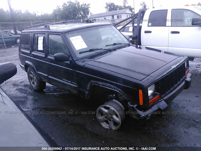 1J4FF68S6XL580276 - 1999 JEEP CHEROKEE SPORT/CLASSIC BLACK photo 1