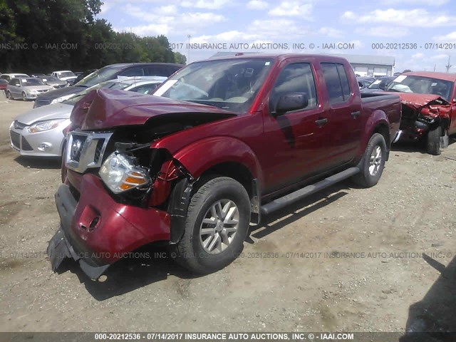 1N6AD0ER4GN764900 - 2016 NISSAN FRONTIER S/SV/SL/PRO-4X RED photo 2