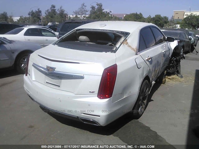 1G6AU5S87F0114615 - 2015 CADILLAC CTS VSPORT WHITE photo 4