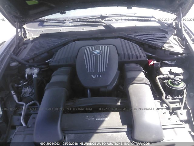 5UXFE83557LZ42943 - 2007 BMW X5 4.8I BLACK photo 10