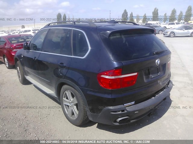 5UXFE83557LZ42943 - 2007 BMW X5 4.8I BLACK photo 3