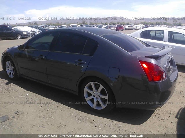 1N4BA41E47C851739 - 2007 NISSAN MAXIMA SE/SL GRAY photo 3