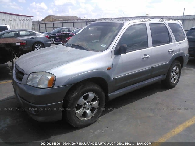 4F2YU09142KM24548 - 2002 MAZDA TRIBUTE LX/ES SILVER photo 2