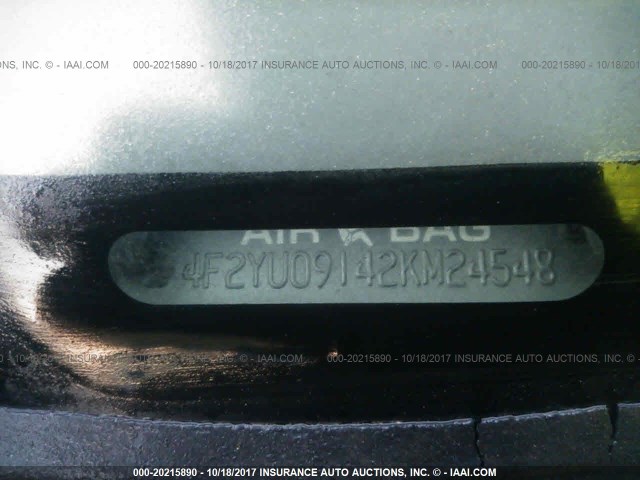 4F2YU09142KM24548 - 2002 MAZDA TRIBUTE LX/ES 银色 照片 9