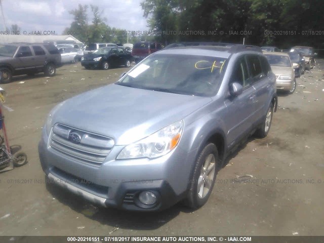 4S4BRDPCXD2227028 - 2013 SUBARU OUTBACK 3.6R LIMITED SILVER photo 2