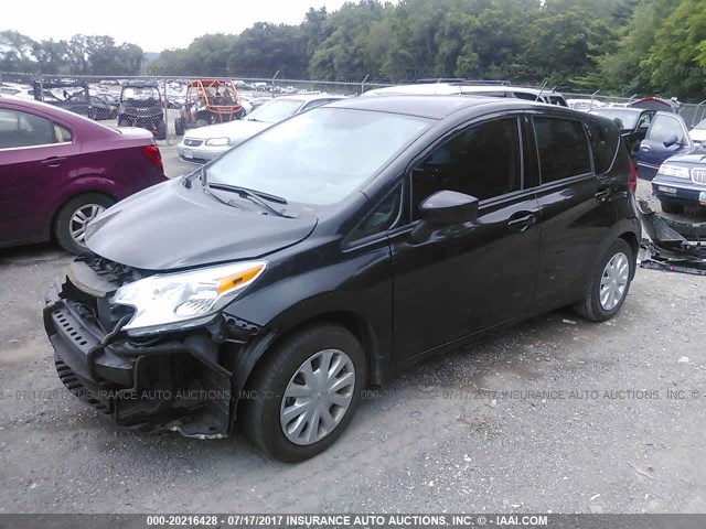 3N1CE2CP8FL373207 - 2015 NISSAN VERSA NOTE S/S PLUS/SV/SL/SR BLACK photo 2
