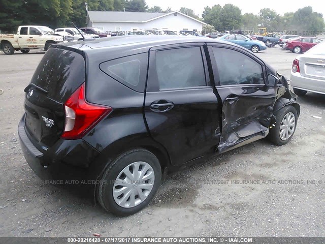 3N1CE2CP8FL373207 - 2015 NISSAN VERSA NOTE S/S PLUS/SV/SL/SR BLACK photo 4