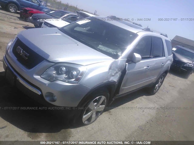 1GKKRRED5BJ296956 - 2011 GMC ACADIA SLT-1 Plata foto 2